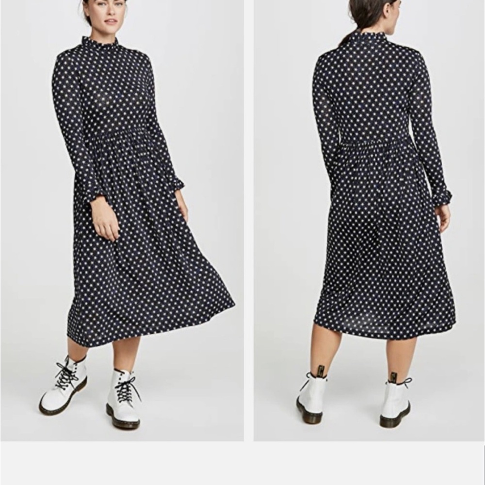 lSTINE GOYA Clarabelle Star Print Midi Dress